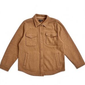 J.Crew Tan Wool Blend Jacket Shacket Shirt Medium